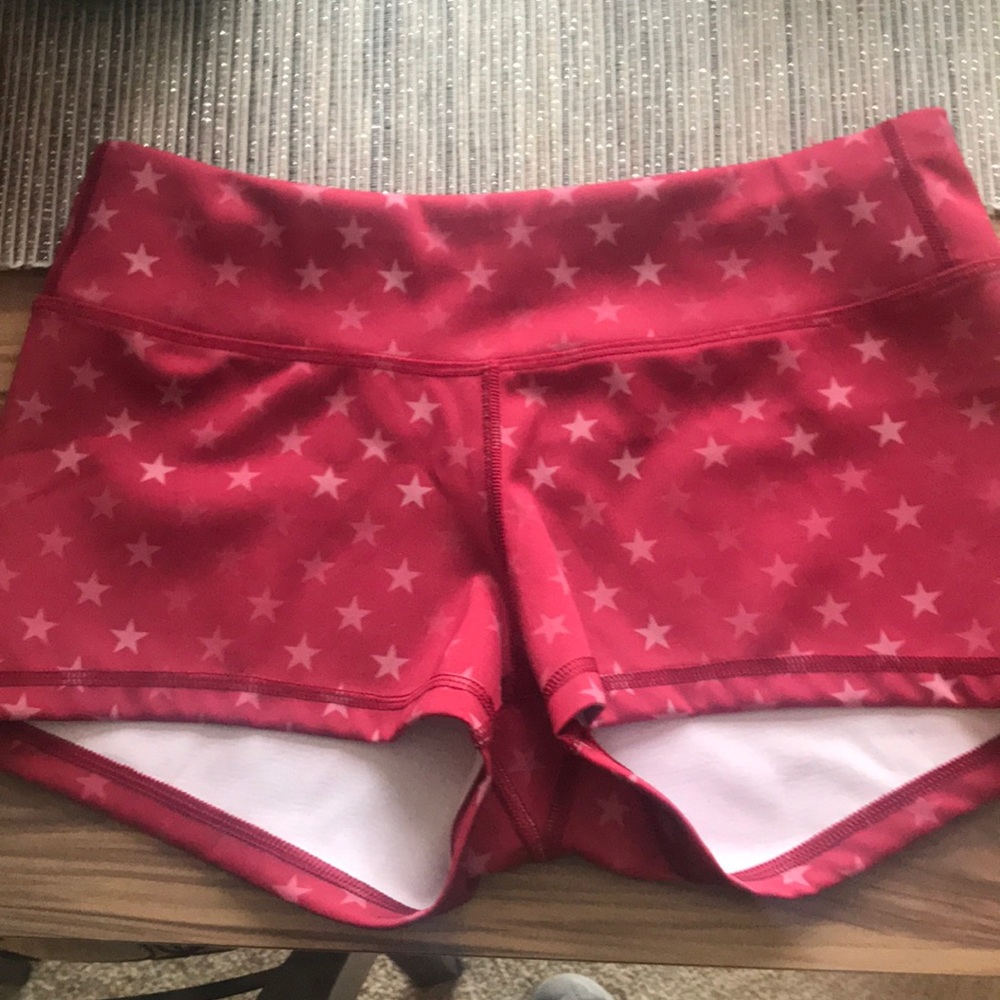 Red with stars booty shorts